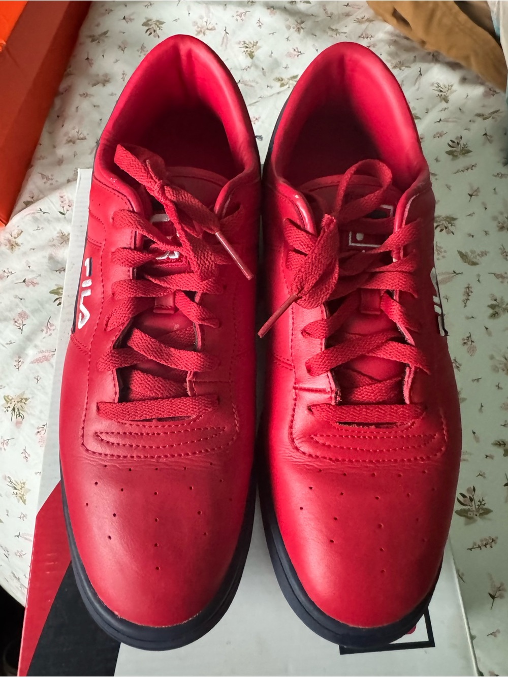 Fila Red Low-Top Sneakers